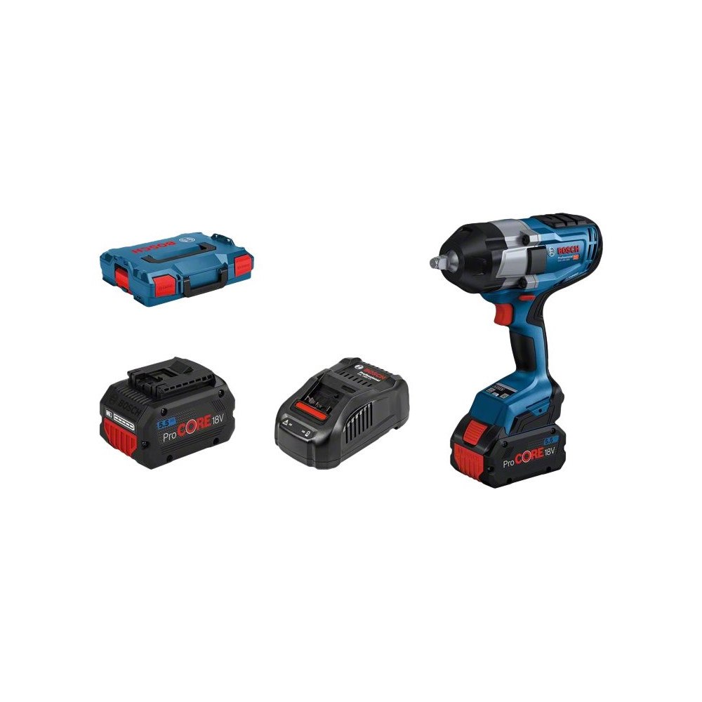 Bosch Group Bosch GDS 18V-1000 Professional - mutterdragare - sladdlös - 3 hastigheter - 2 batterier