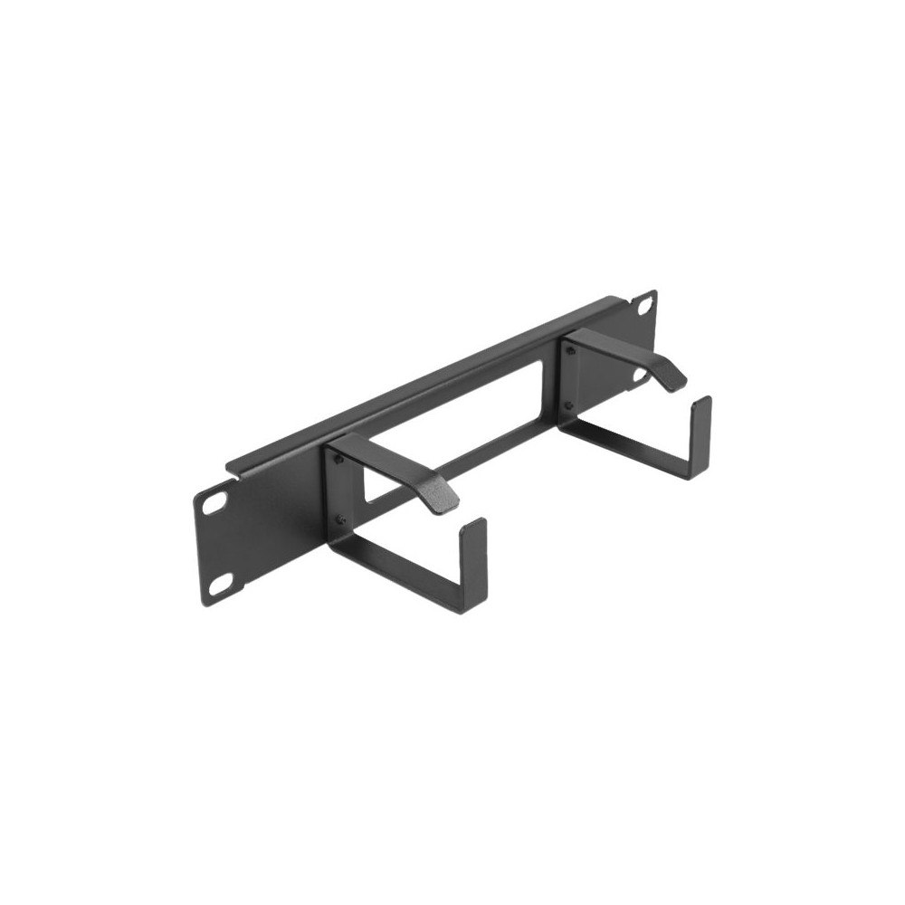 DeLOCK Delock kabelhanteringspanel med krokar för rack - 1U - 10" - 2 hooks
