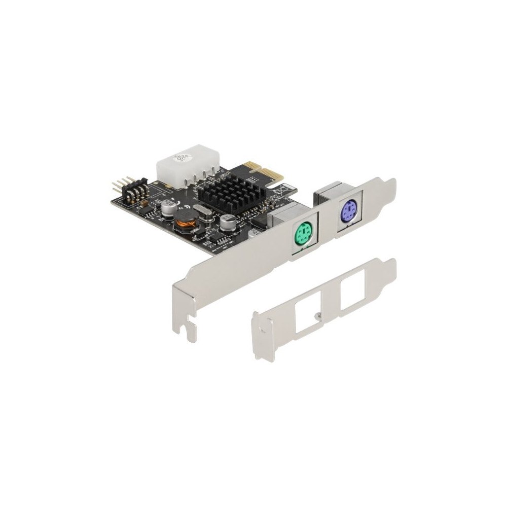 DeLOCK Delock - adapter för USB / PS/2 - PCI Express x1 - USB 2,0 (internt) x 1 + tangentbord för PS2 x 1 + mus för PS2 x 1