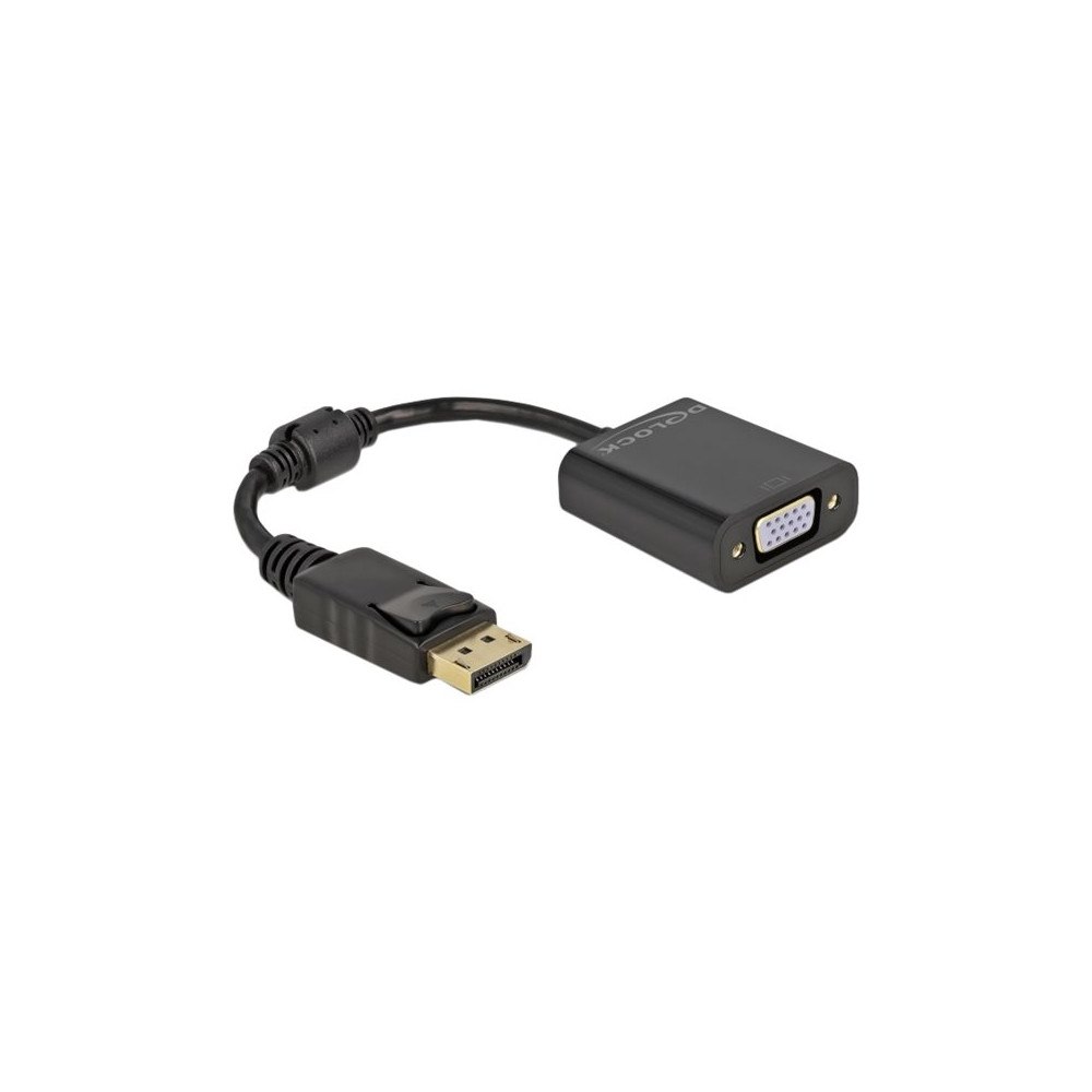 DeLOCK Delock - videokort - DisplayPort till HD-15 (VGA) - 15 cm