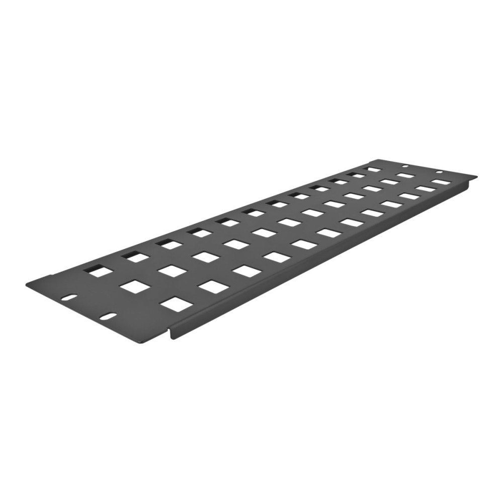 DeLOCK Delock kopplingspanel (tom) - 3U - 19" - snap-in mounting