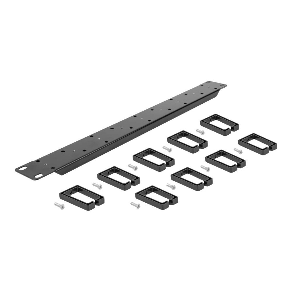 DeLOCK Delock - rack cable management routing panel - both sides with 9 hooks (5 x vertical, 4 x 45° inclined) - 1U