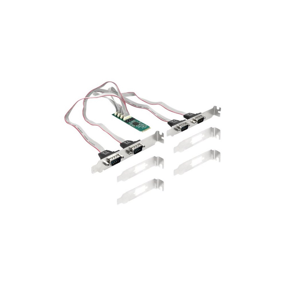 DeLOCK Delock - seriell adapter - M.2 2280 - RS-232 x 4