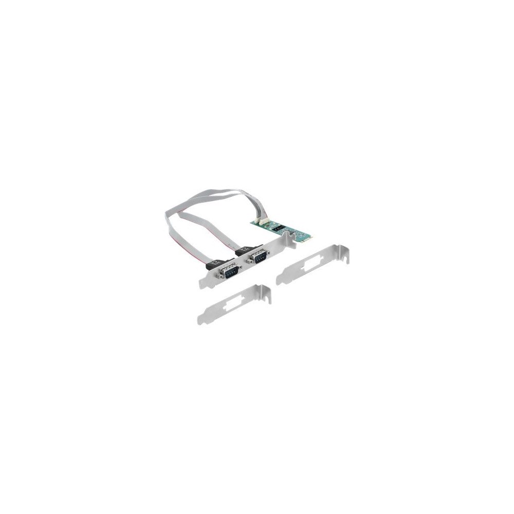 DeLOCK Delock - seriell adapter - M.2 2280 - RS-232 x 2