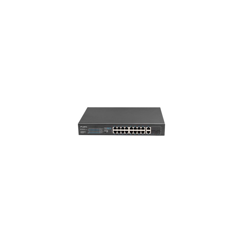 LANBERG Lanberg RSFE-16P-2C-250 - switch - 16 portar - ohanterad - rackmonterbar