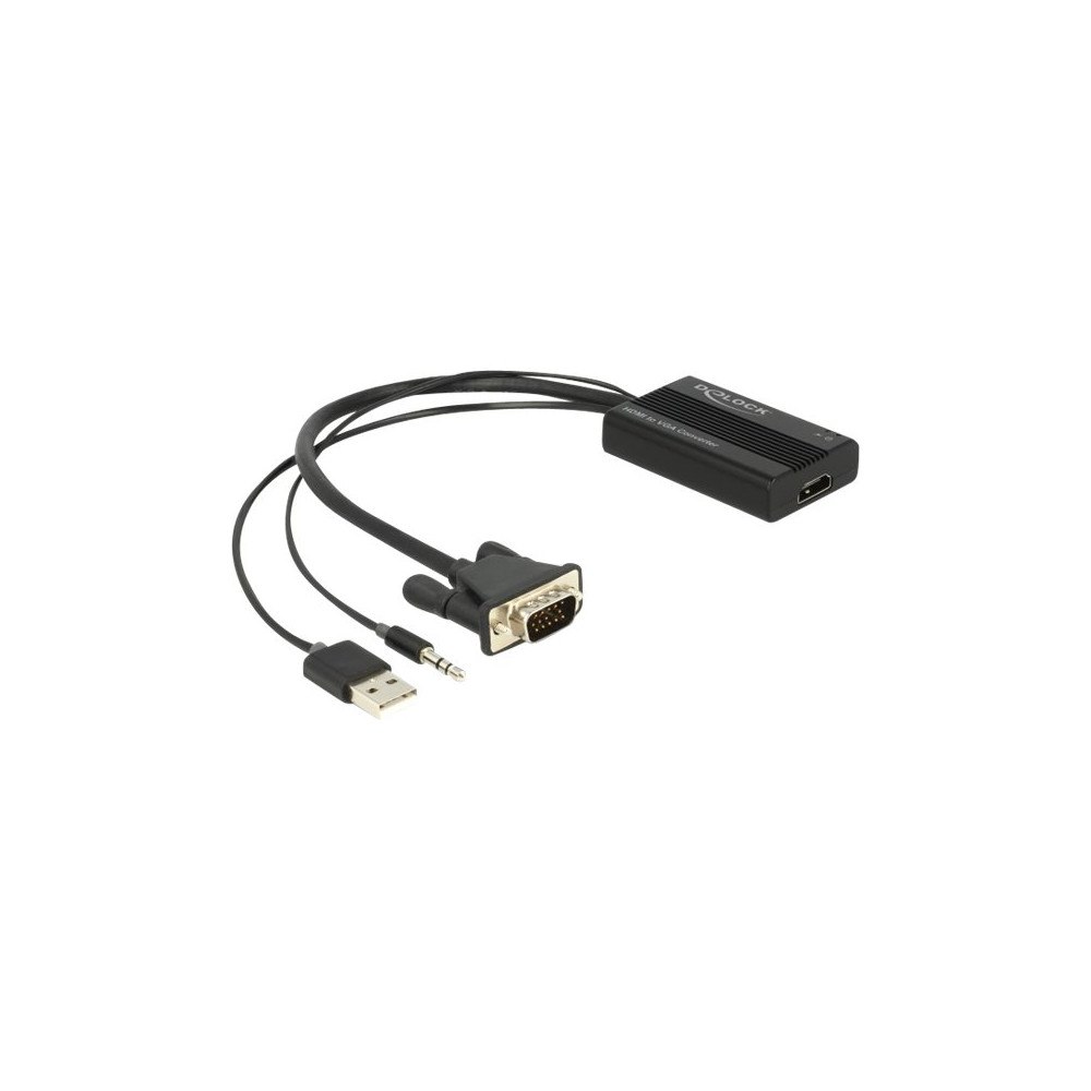 DeLOCK Delock ström/ljud/videoadapter - 25 cm