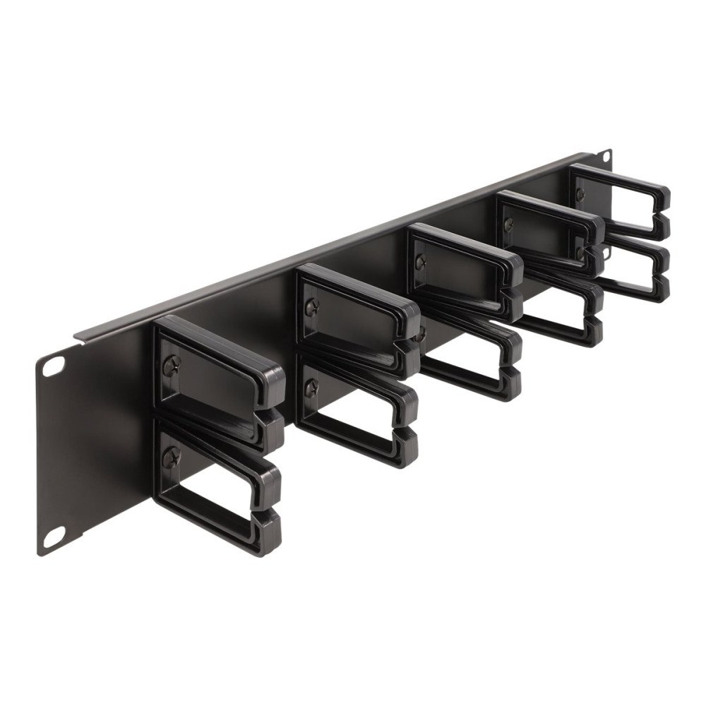 DeLOCK Delock - rack cable management routing panel - with 10 plastic hooks - 2U