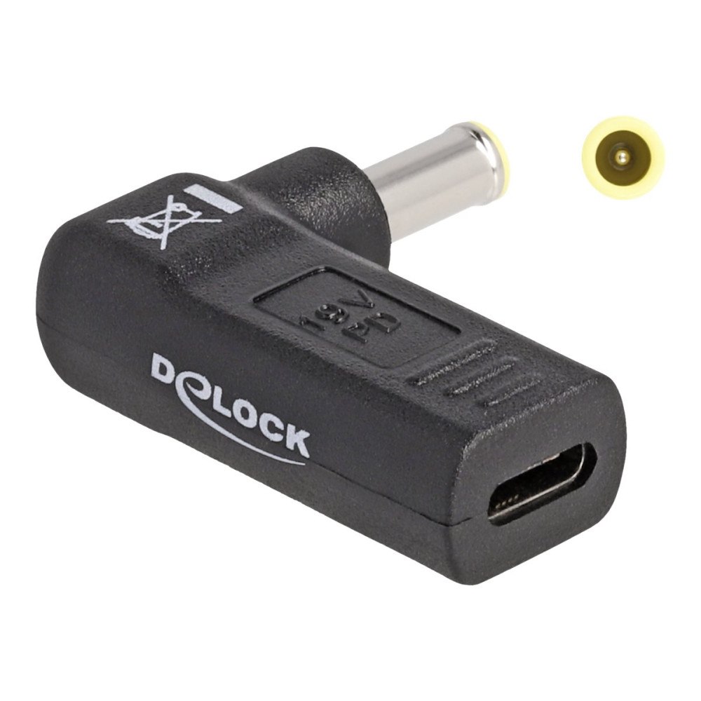 DeLOCK Delock - strömadapter - 24 pin USB-C till DC-jack 5,5 x 3,0 mm