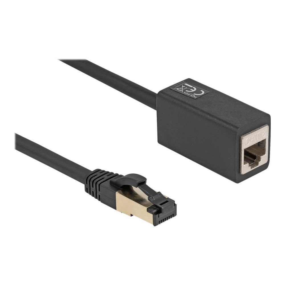 DeLOCK Delock nätverksförlängningskabel - 2 m - svart
