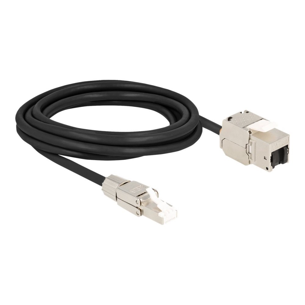 DeLOCK Delock nätverksförlängningskabel - 3 m - svart/silver