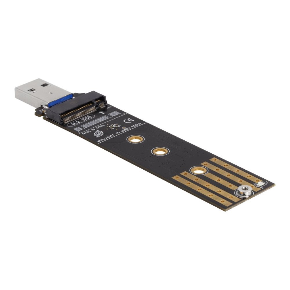 DeLOCK Delock - gränssnittsadapter - M.2 Card (PCIe NVMe & SATA) - USB 3.2 (Gen 2)