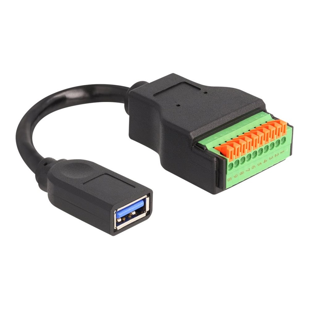 DeLOCK Delock - USB-adapterkabel - USB typ A till 10 stifts terminalblock - 15 cm