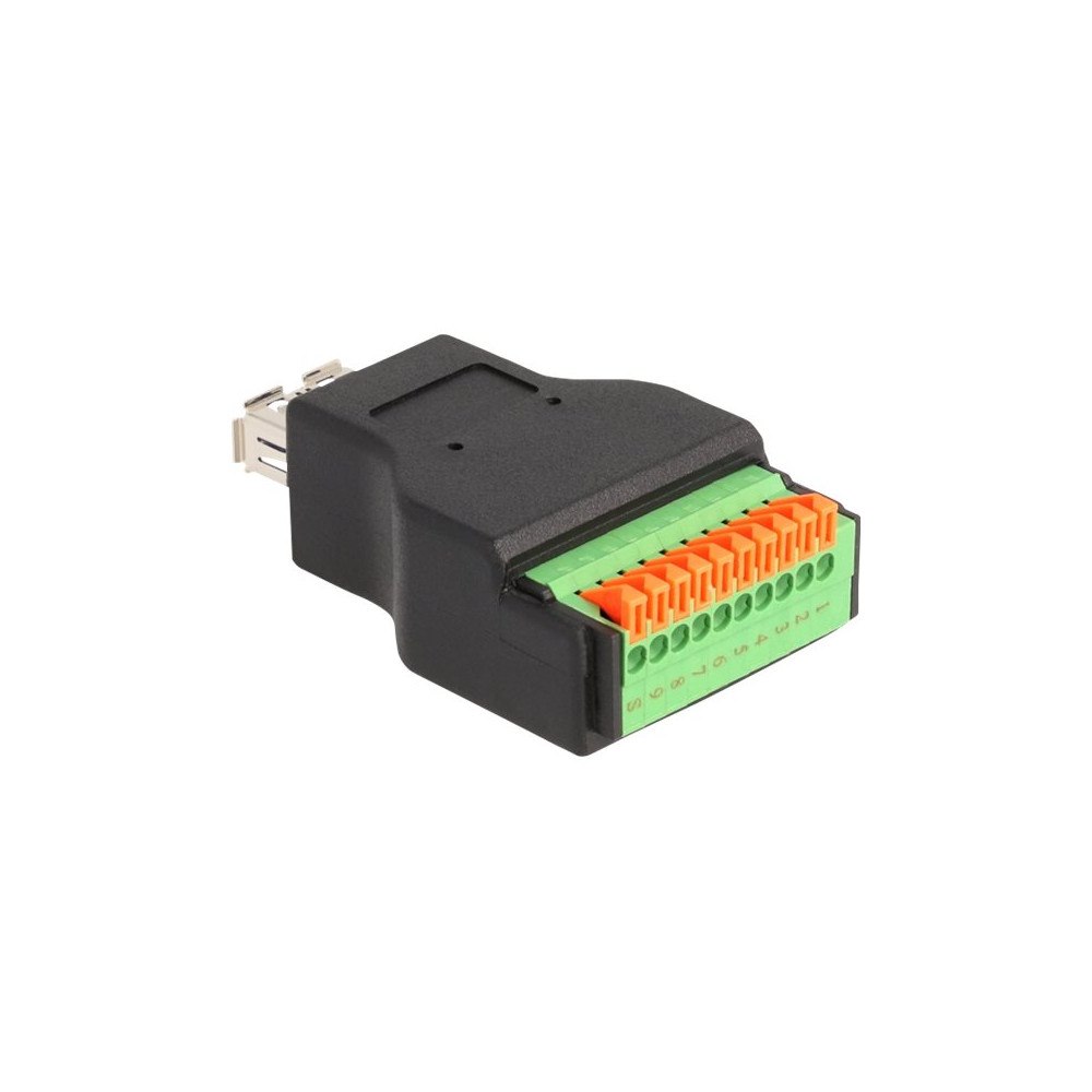 DeLOCK Delock - USB-adapter - USB typ A till 10 stifts terminalblock
