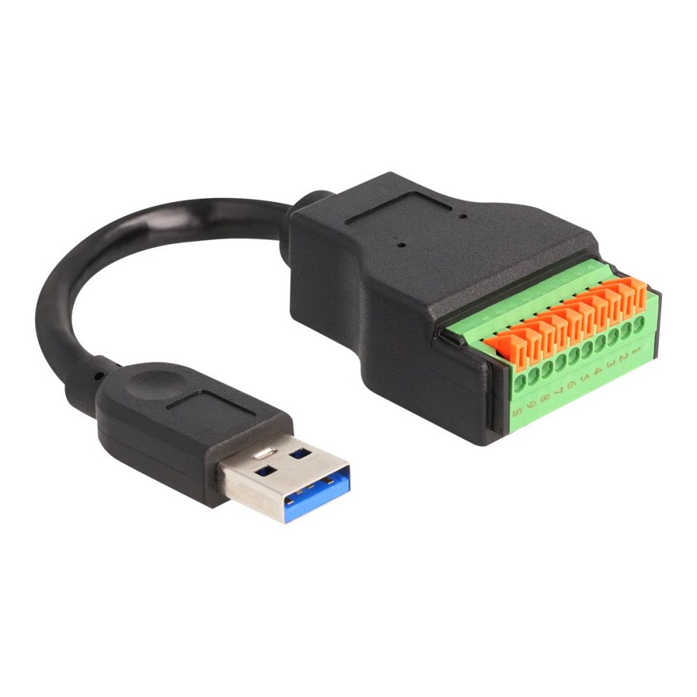 DeLOCK Delock - USB-adapterkabel - USB typ A till 10 stifts terminalblock - 15 cm