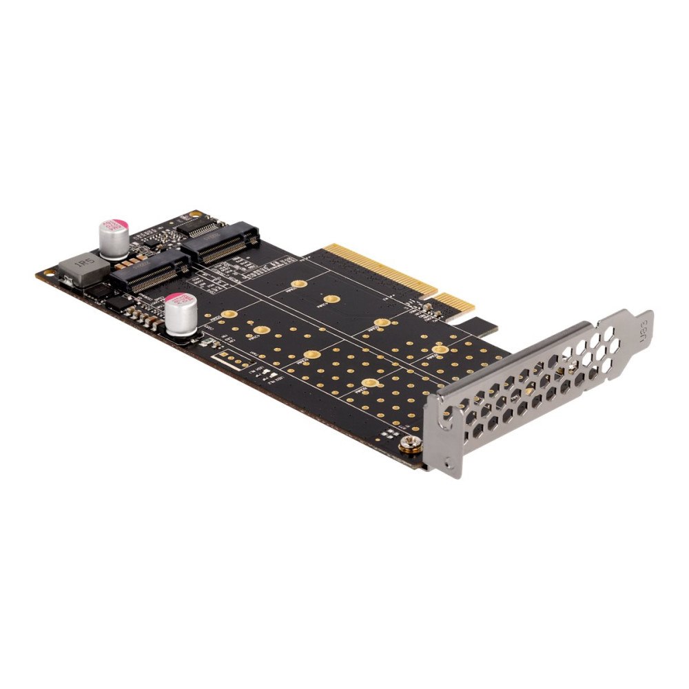 DeLOCK Delock PCI Express x8 Card to 2 x internal NVMe M.2 Key M - Bifurcation - kontrollerkort - M.2 NVMe Card - PCIe 4.0 x8