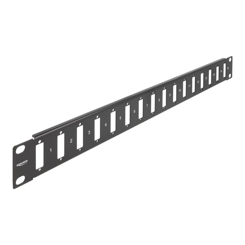 DeLOCK Delock kopplingspanel (tom) - 1U - 19" - with screw connection