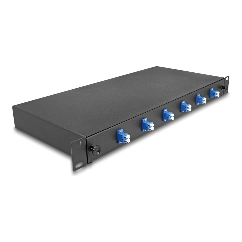 DeLOCK Delock fiberoptisk skarvlåda - 1U - 19" - OS2, complete assembled