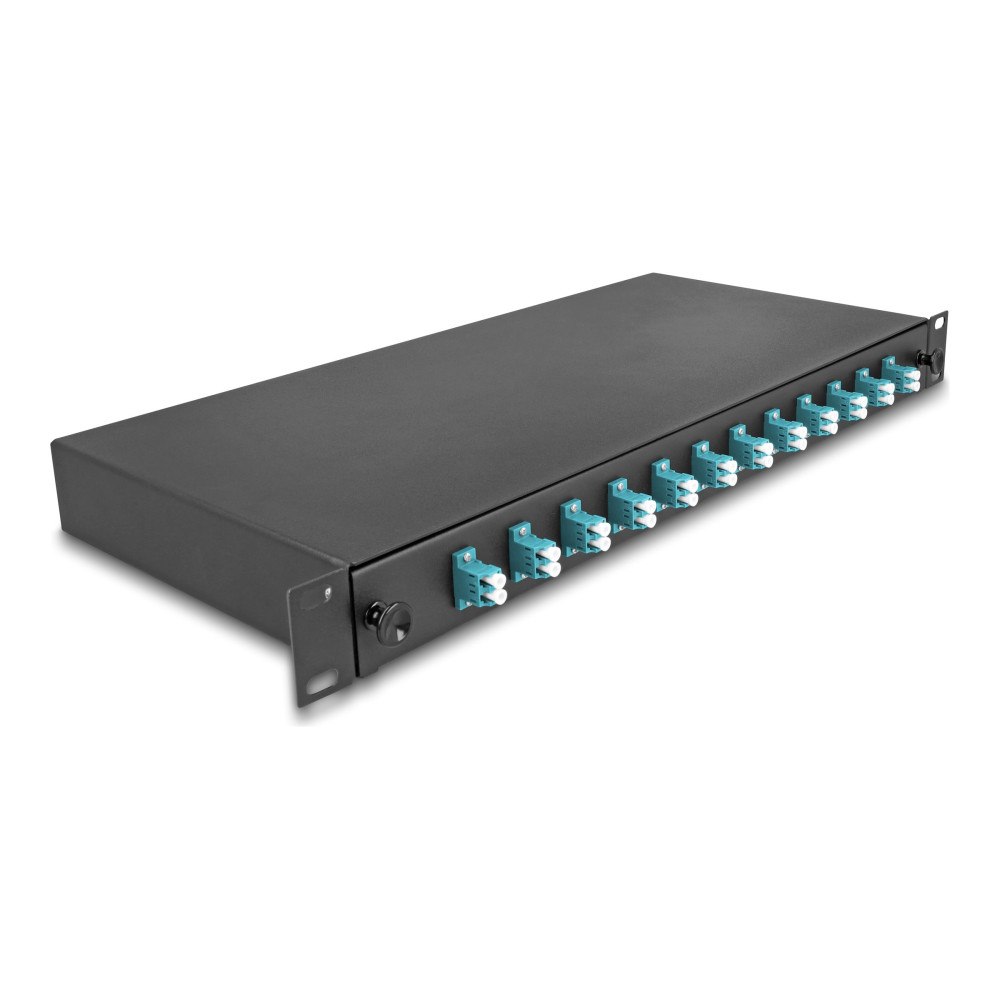 DeLOCK Delock fiberoptisk skarvlåda - 1U - 19" - OM3, complete assembled
