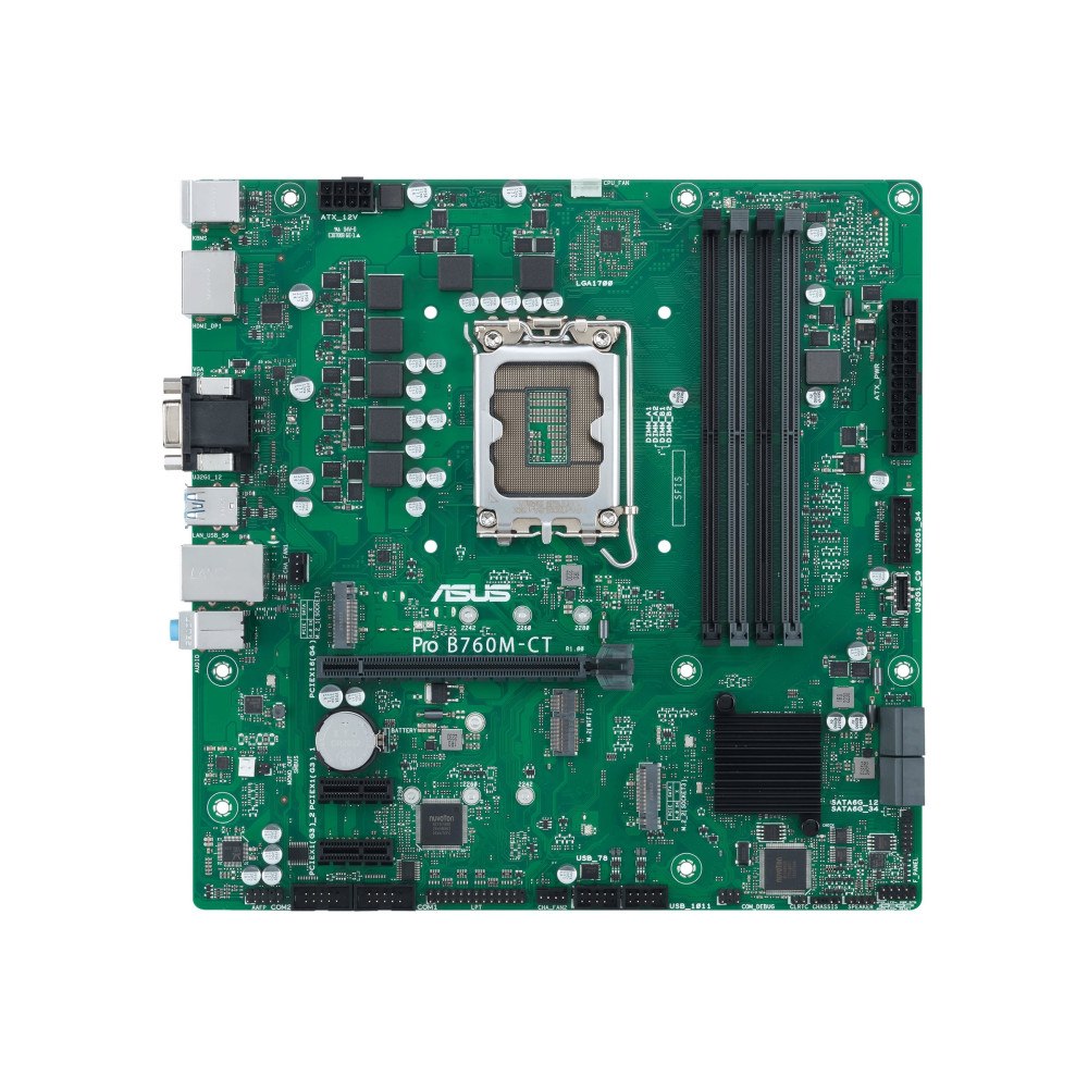 ASUSTeK COMPUTER ASUS Pro B760M-CT-CSM - moderkort - micro ATX - LGA1700-uttag - B760