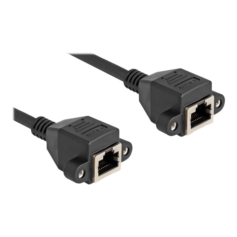 DeLOCK Delock nätverksförlängningskabel - 25 cm - svart