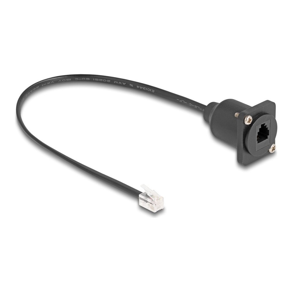 DeLOCK Delock telefonförlängningskabel - 30 cm - svart