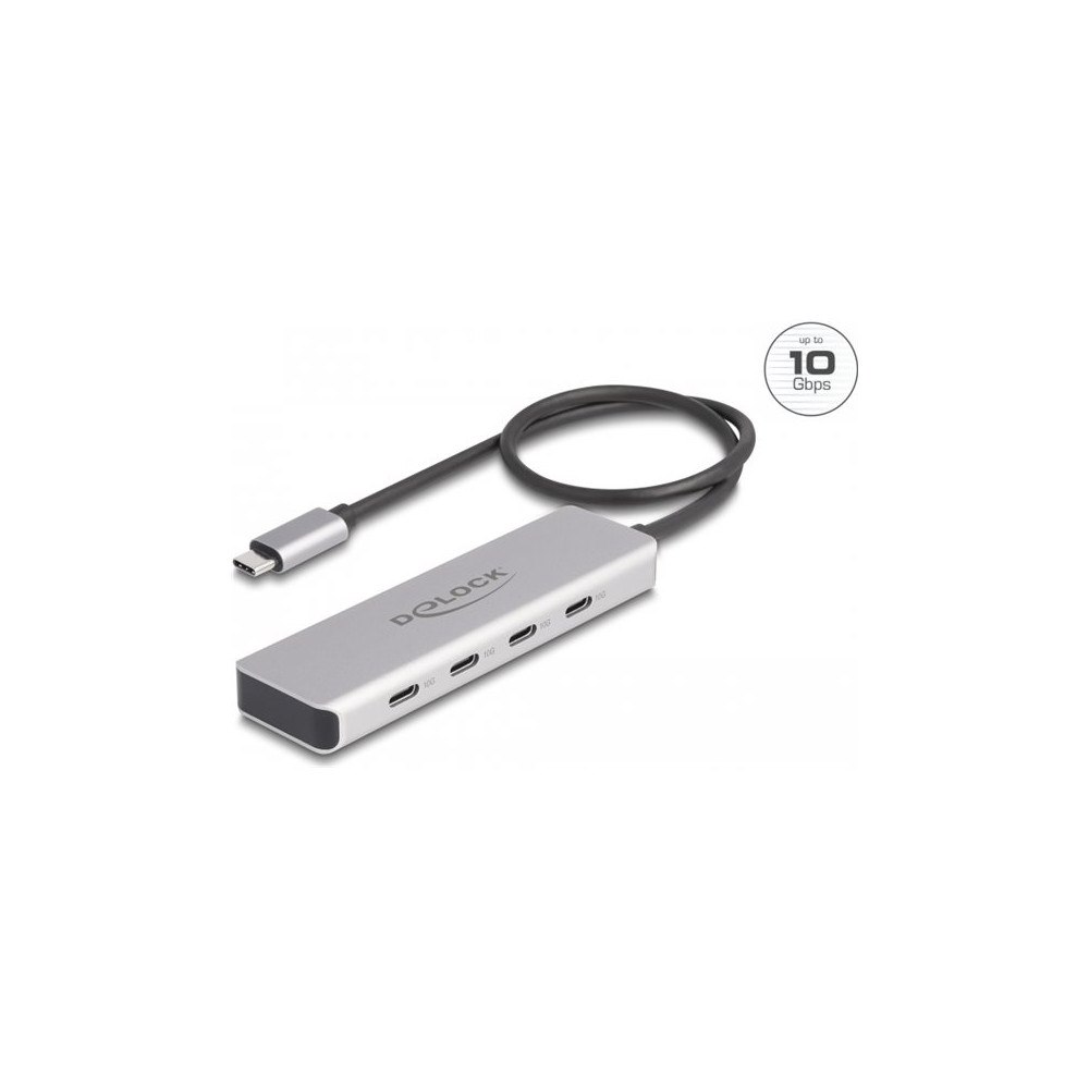 DeLOCK Delock - hubb - 10 Gbps, with 35 cm connection cable - 4 portar