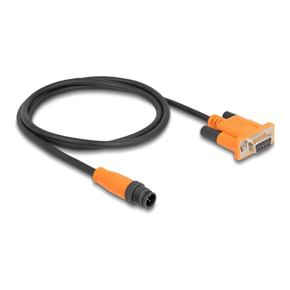 DeLOCK Delock nätverkskort - 1 m - svart, orange