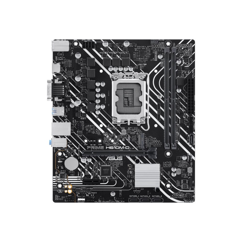 ASUSTeK COMPUTER ASUS PRIME H610M-D - moderkort - micro ATX - LGA1700-uttag - H610
