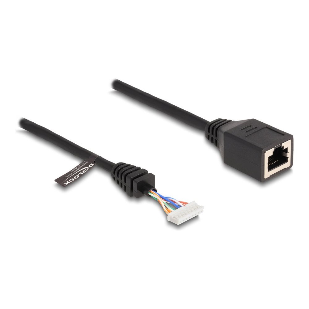 DeLOCK Delock nätverksadapterkabel - 23 cm - svart