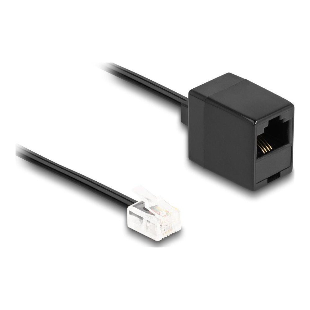 DeLOCK Delock telefonkabel - 10 m - svart