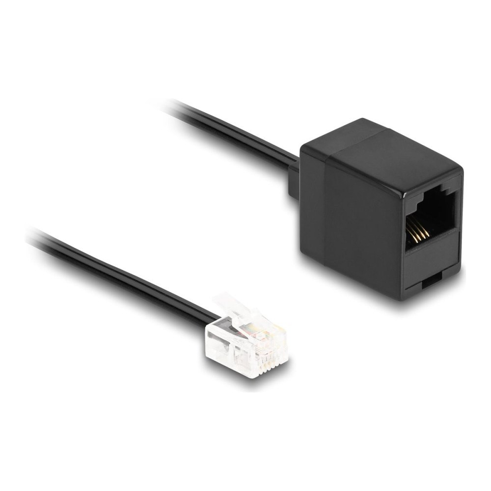 DeLOCK Delock telefonkabel - 1 m - svart