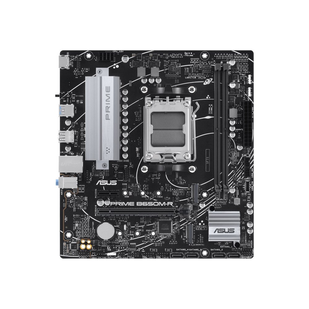 ASUSTeK COMPUTER ASUS PRIME B650M-R - moderkort - micro ATX - Socket AM5 - AMD B650
