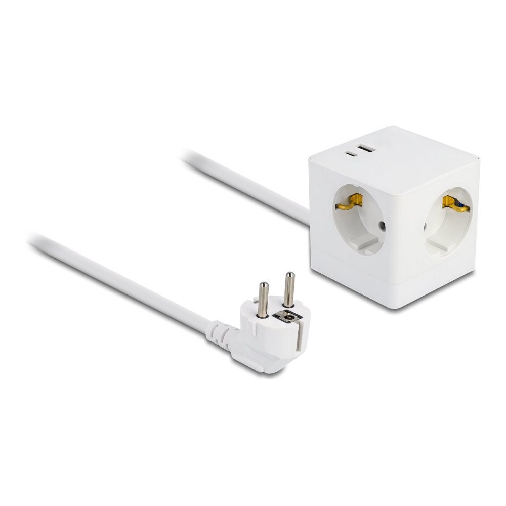 DeLOCK Delock - effektband - med barnskydd, PD 3.0 laddare 20W - 3680 Watt