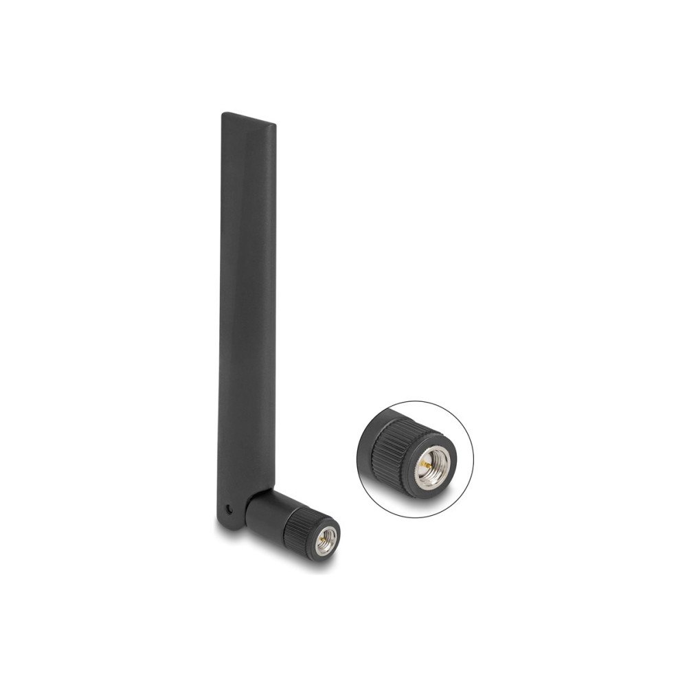 DeLOCK Delock antenn - SMA-kontakt, med lutande led, WiFi 6E,