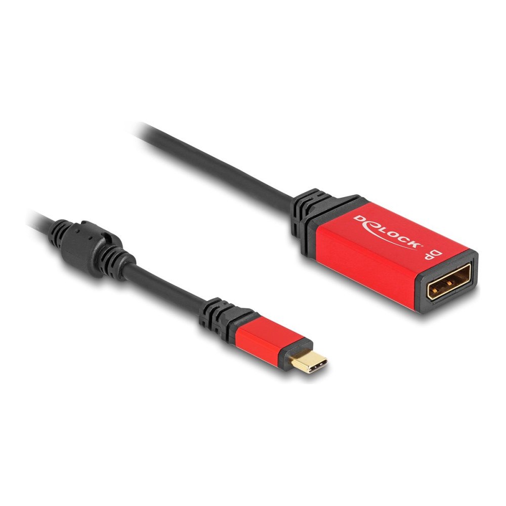 DeLOCK Delock - videoadapterkabel - 24 pin USB-C till DisplayPort - 20 cm