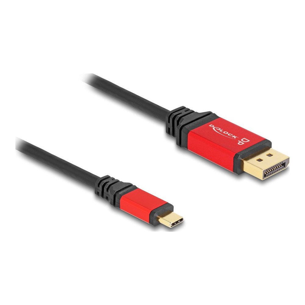 DeLOCK Delock - videoadapterkabel - 24 pin USB-C till DisplayPort - 3 m