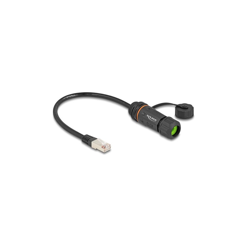 DeLOCK Delock nätverksförlängningskabel - 25 cm - svart