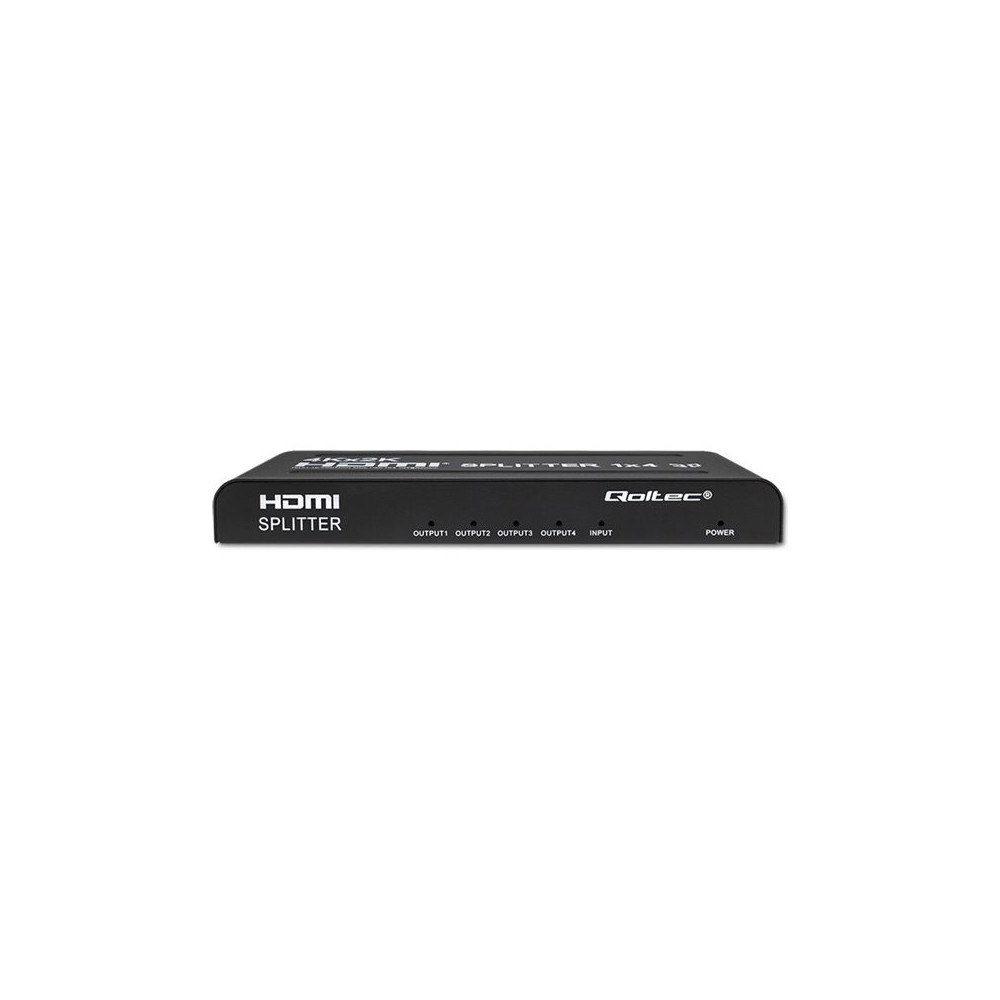Qoltec Qoltec - video/audiosplitter - aktiv, hög stabilitet - 4 portar