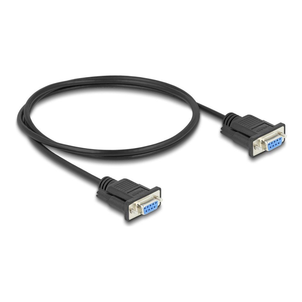 DeLOCK Delock seriell RS-232-kabel - 1 m - svart