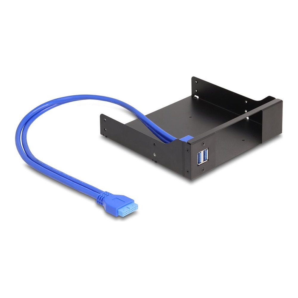 DeLOCK Delock - chassi för lagringsenhet (fack) - 5,25", metall, för smal bay mobil rack, USB 5 Gbps hub