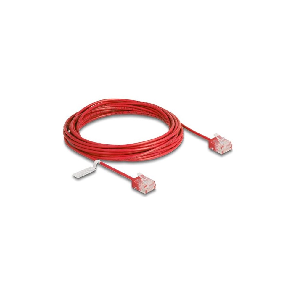 DeLOCK Delock patch-kabel - 5 m - röd