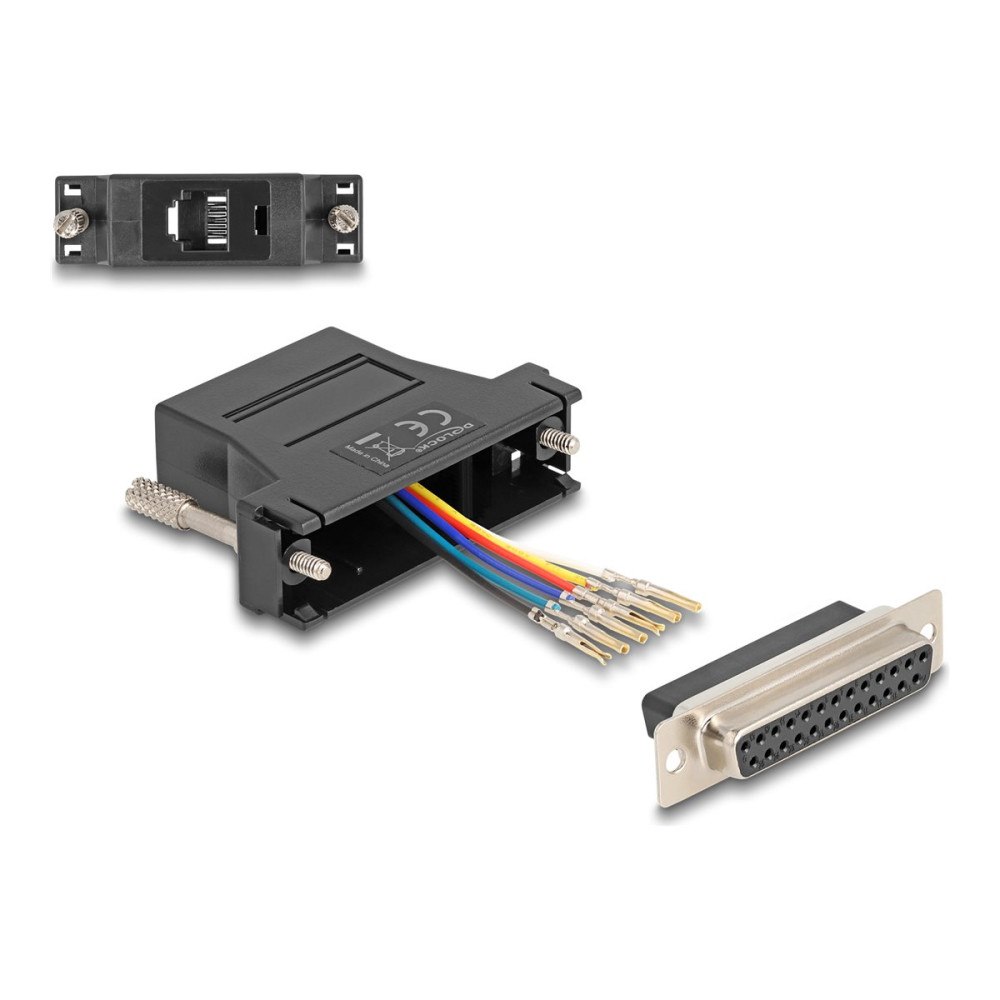 DeLOCK Delock Assembly Kit - seriell adapter - svart