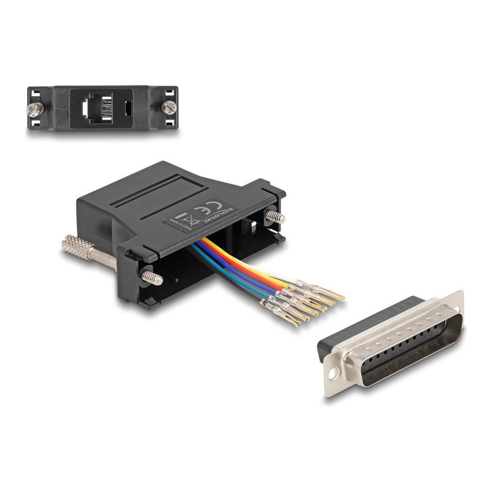 DeLOCK Delock Assembly Kit - seriell adapter - svart