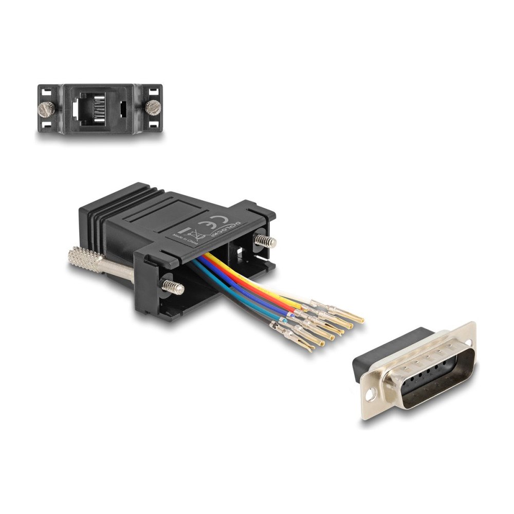 DeLOCK Delock Assembly Kit - seriell adapter - svart