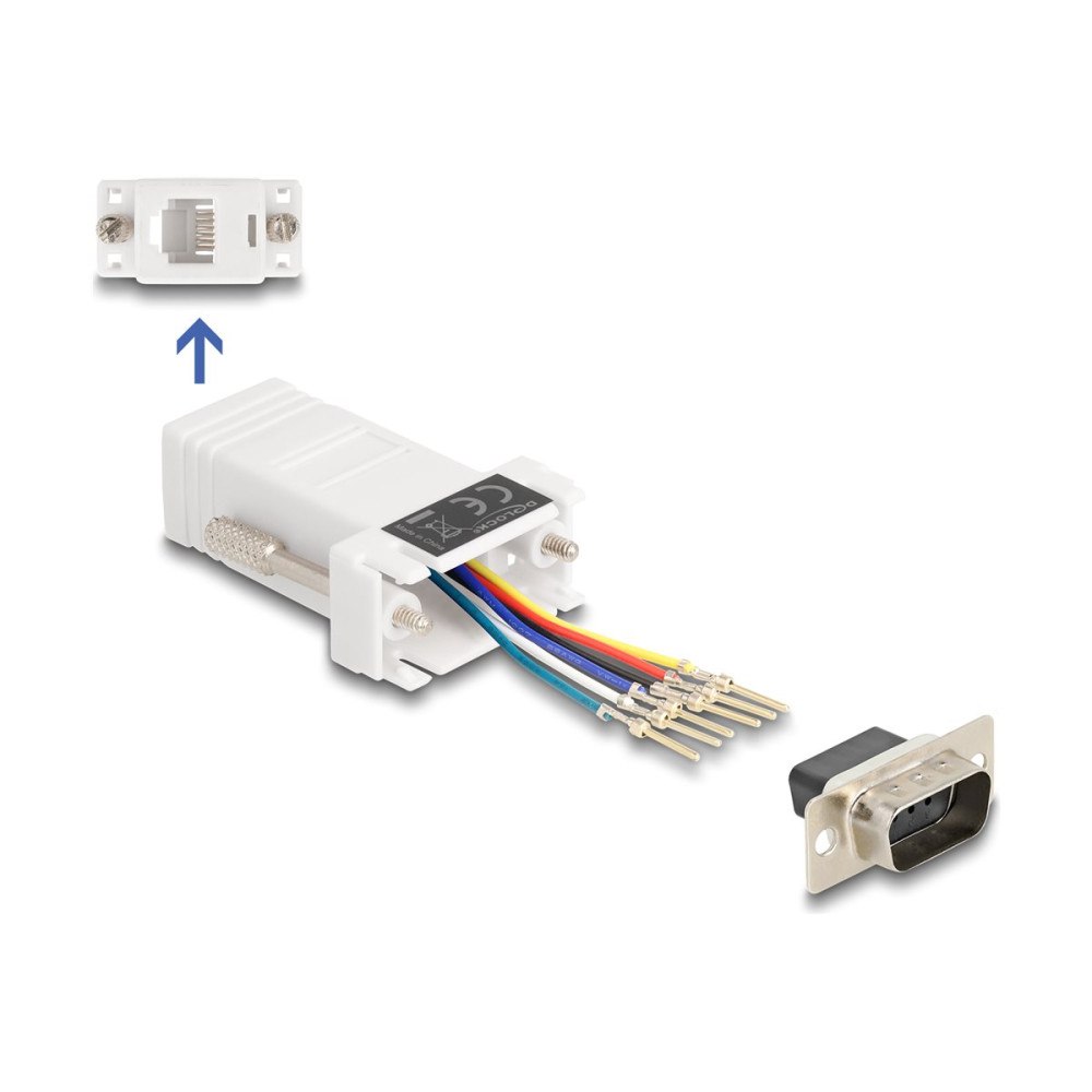 DeLOCK Delock Assembly Kit - seriell adapter - vit