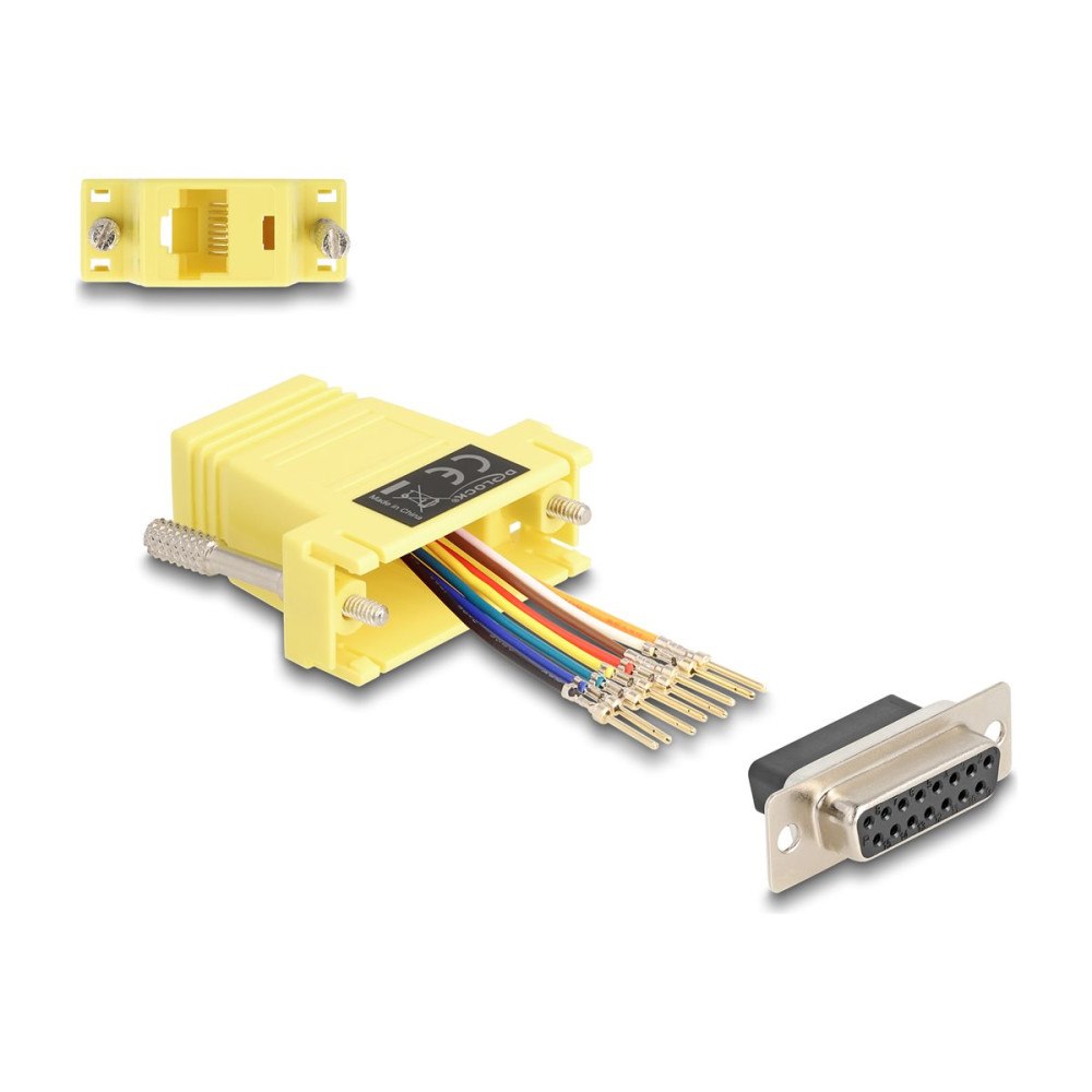 DeLOCK Delock Assembly Kit - seriell adapter - gul