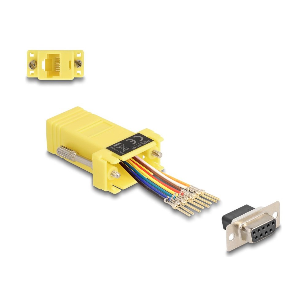 DeLOCK Delock - seriell adapter - DB-9 till RJ-45 (8 pin)