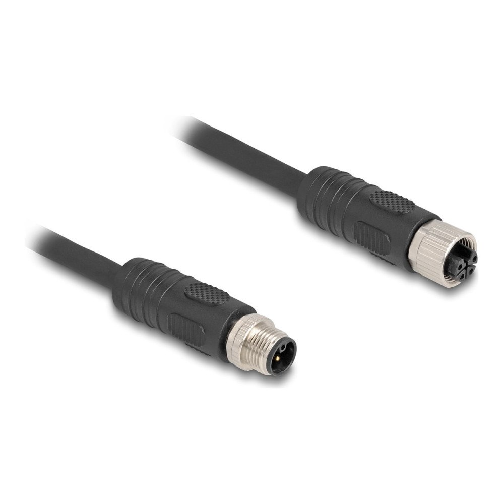 DeLOCK Delock - sensorns förlängningskabel - 4 stifts M12 till 4 stifts M12 - 5 m