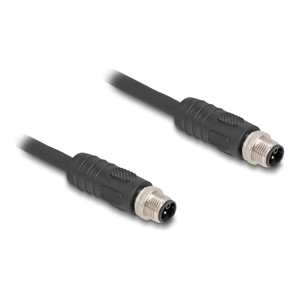 DeLOCK Delock - sensorkabel - 4 stifts M12 till 4 stifts M12 - 1 m