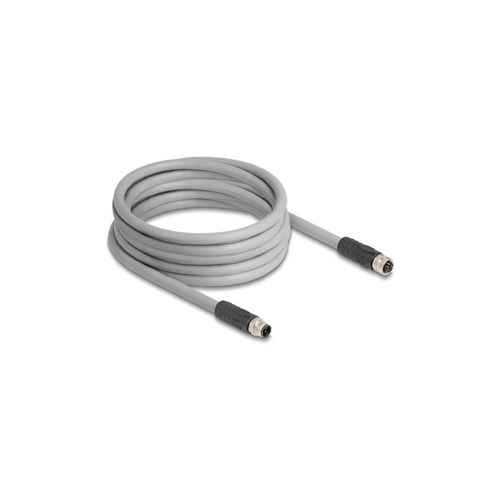 DeLOCK Delock - sensorkabel - 5-stifts M12 till 5-stifts M12 - 5 m
